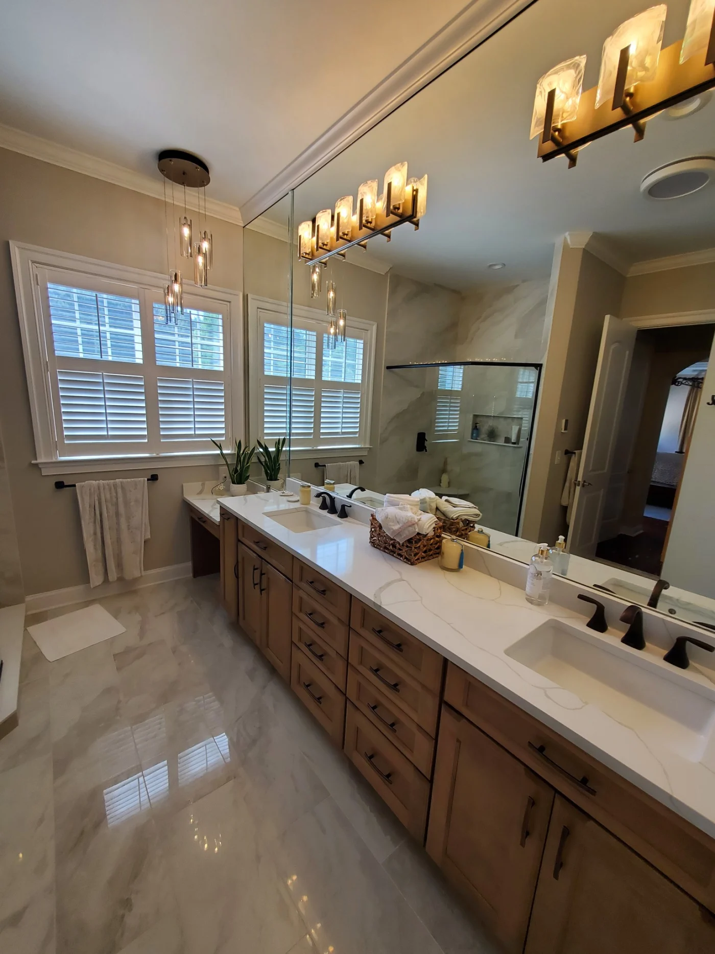Full Master Bathroom Renovation Project Image 2 Large Luxury Vanity