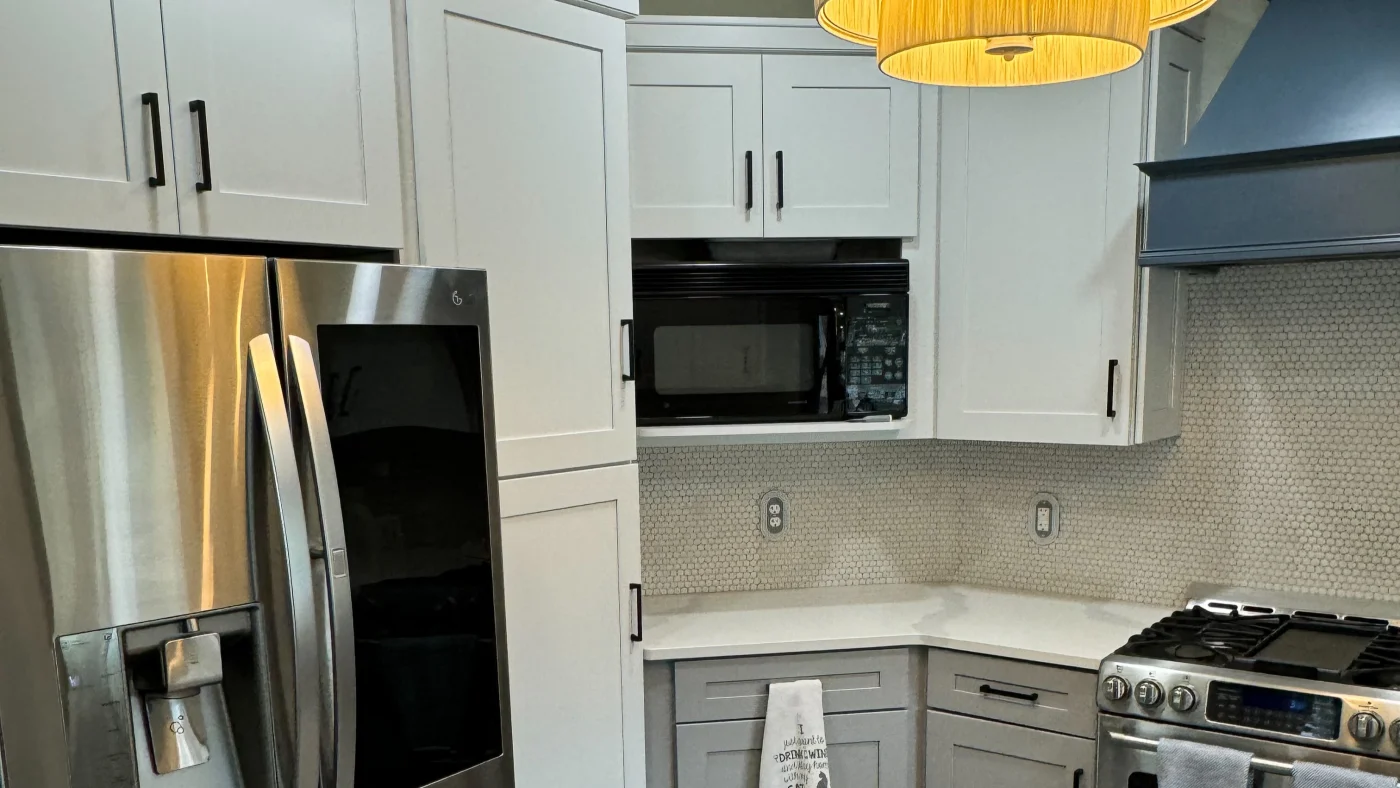 Amazing Kitchen Remodels In Selbyville, DE | Mast Contracting Corner of newly remodeled kitchen with white cabinetry